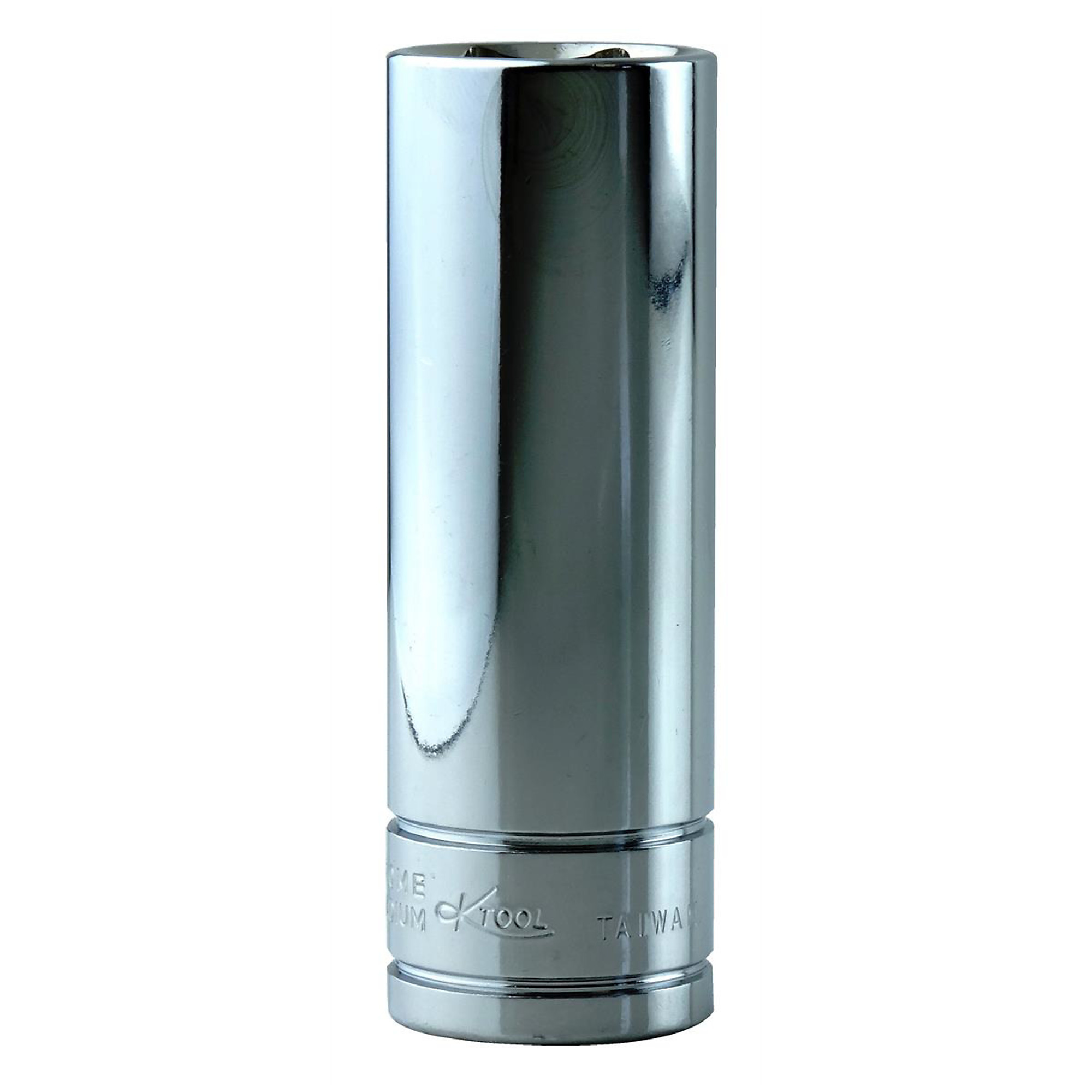 K Tool International Deep Socket — 24mm, 1/2in. Drive, 6-Point, Chrome Vanadium Steel, Model# KTI28224
